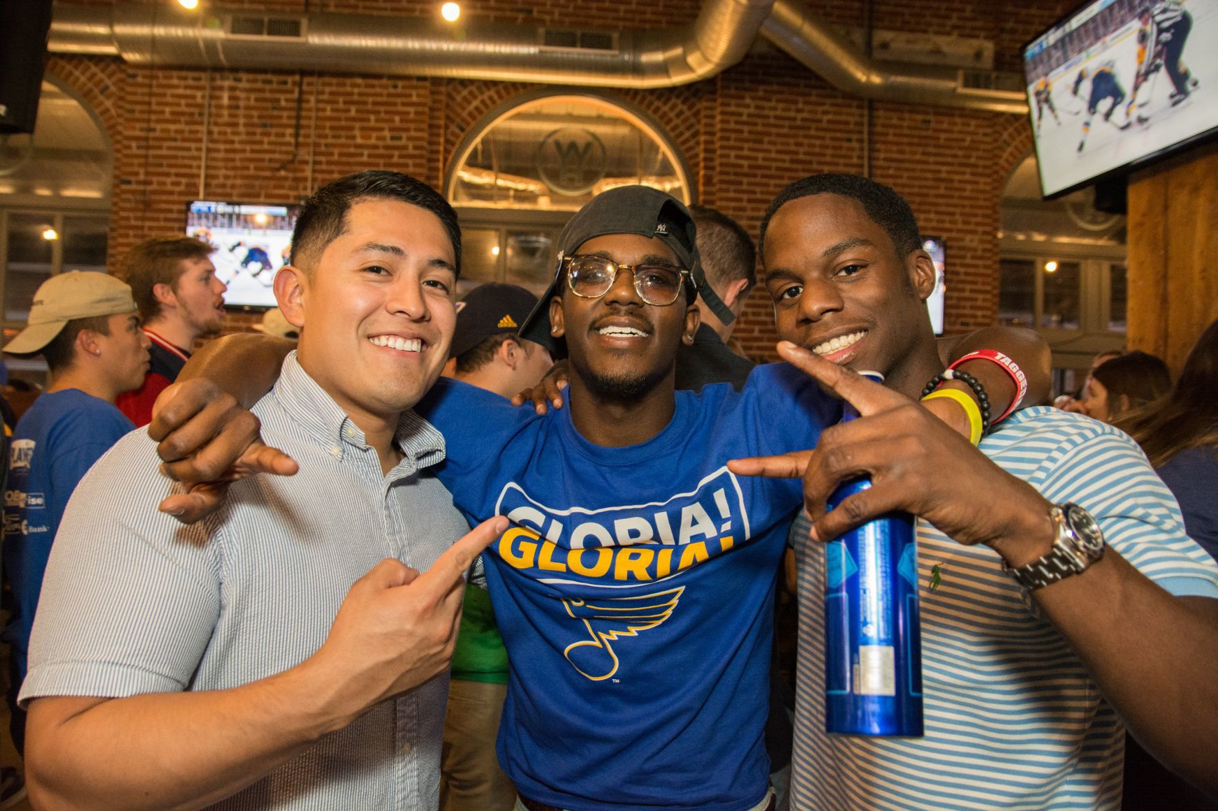 Blues Fans at Wheelhouse during Stanley Cup Final Game 7. Spons